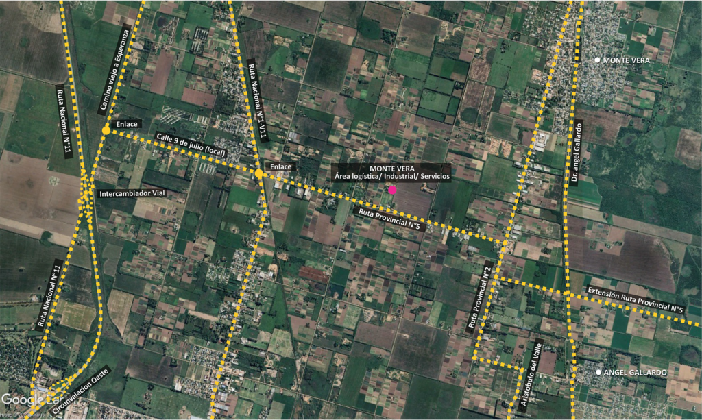 Plano Area logistica monte vera